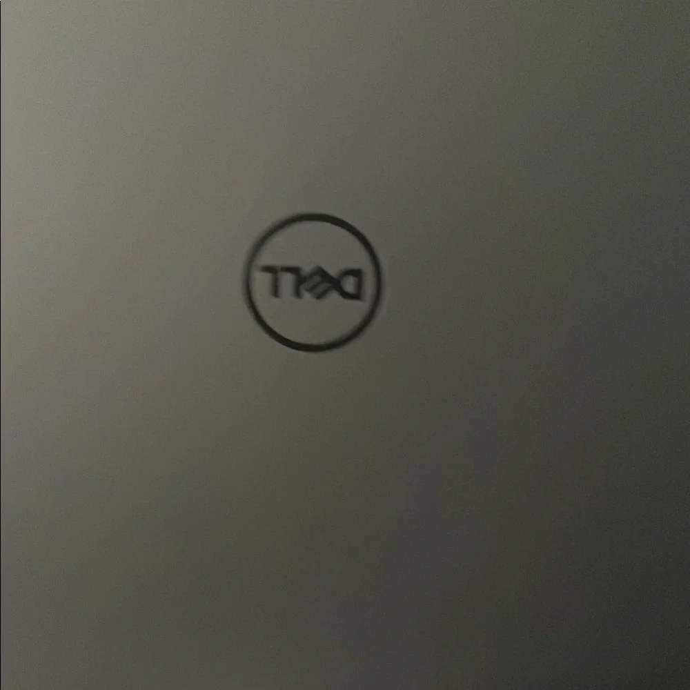 Dell Black Sleek Laptop with Brushed Metal Finish